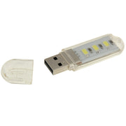 Lampada USB a 3 LED SMD 5630 1,5W luce bianca e verde