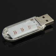 Lampada USB a 3 LED SMD 5630 1,5W luce bianca e verde