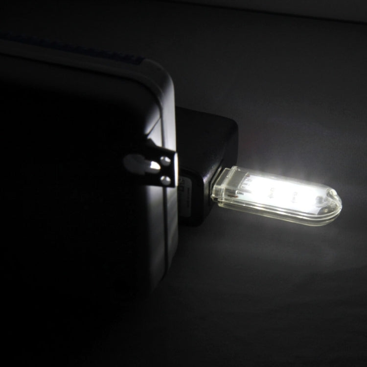 Lampada USB a 3 LED SMD 5630 luce bianca e verde