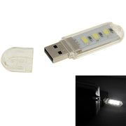 Lampada USB a 3 LED SMD 5630 1,5W luce bianca e verde