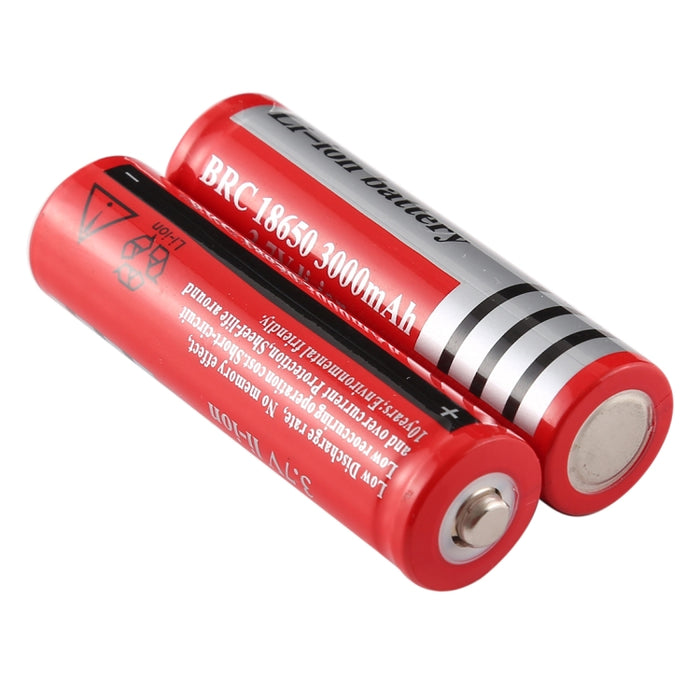 2 PZ UltraFire 18650 3000mAh 3.7V batteria ricaricabile a lunga durata