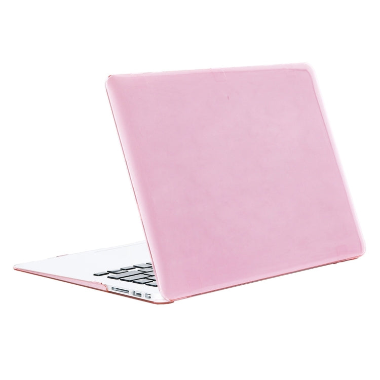 Per MacBook Air 13,3 pollici A1466 2012-2017 / A1369 2010-2012 Custodia protettiva rigida in cristallo per laptop, Grey, Pink