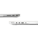 Custodia rigida in plastica trasparente per MacBook Pro 15,4"