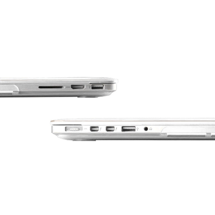 Custodia rigida in plastica trasparente per MacBook Pro 15,4"
