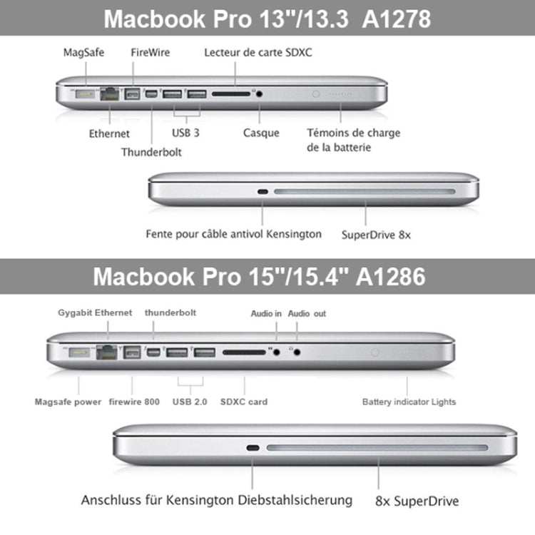 Custodia protettiva in plastica rigida satinata per MacBook Pro da 13,3 pollici