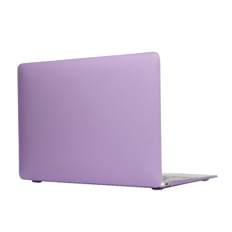 Custodia protettiva in plastica rigida satinata traslucida per laptop per MacBook da 12 pollici