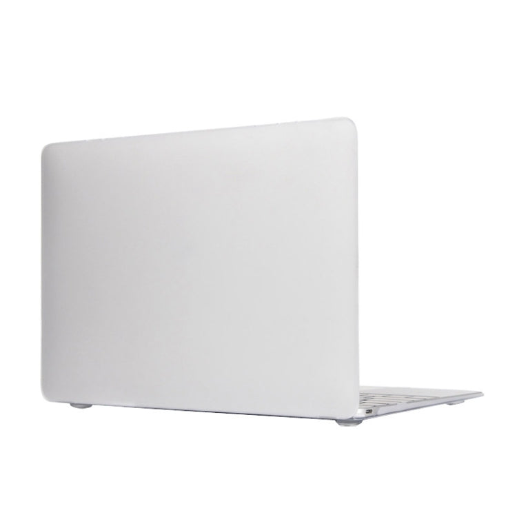Custodia protettiva in plastica rigida satinata traslucida per laptop per MacBook da 12 pollici