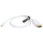 Adattatore convertitore cavo Mini DisplayPort a DVI 24+1 maschio, lunghezza cavo: 1,8 m, Mini DP to DVI 24+1 Male