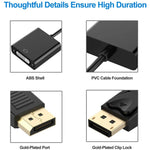 Adattatore DisplayPort maschio a DVI 24+5 femmina, lunghezza cavo: 12 cm, DP Male to DVI 24+5 Female