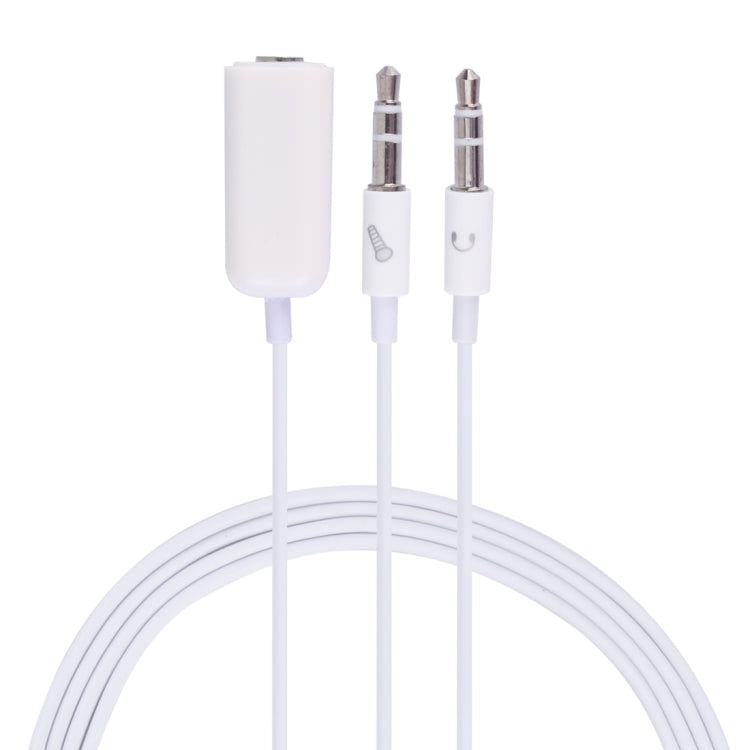 Jack per microfono da 3,5 mm femmina a 3,5 mm maschio + cavo adattatore jack per auricolari maschio da 3,5 mm per computer Apple, lunghezza: 78 cm