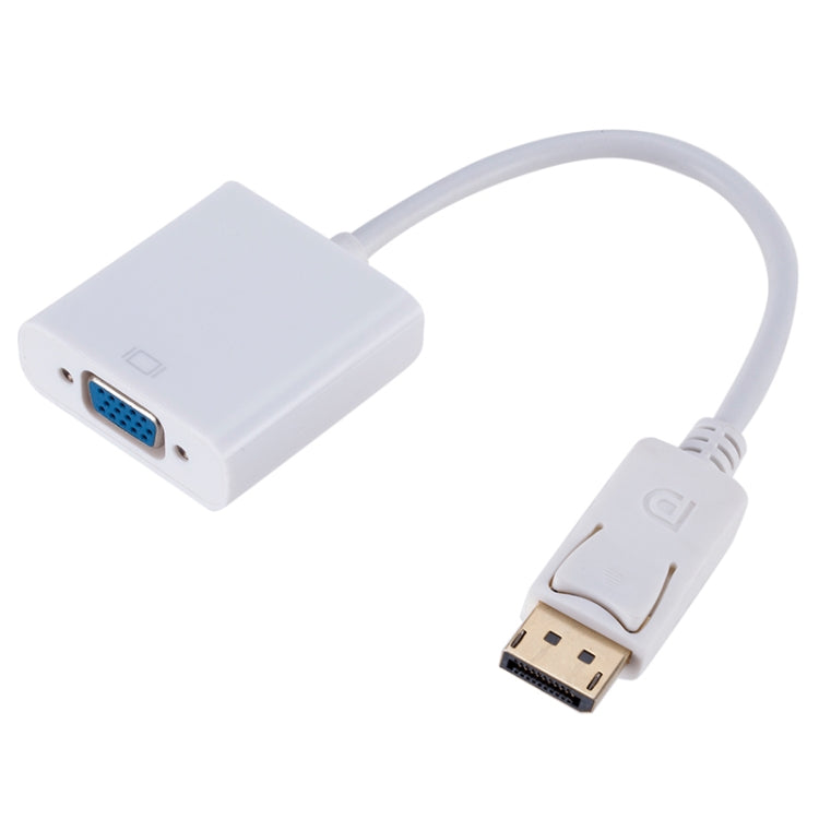 Convertitore Display Port maschio a VGA femmina, lunghezza: 20 cm, DP Male to VGA Female 20cm White, DP Male to VGA Female Black
