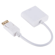 Convertitore Display Port maschio a VGA femmina, lunghezza: 20 cm, DP Male to VGA Female 20cm White, DP Male to VGA Female Black