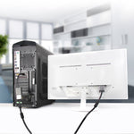 Convertitore Display Port maschio a VGA femmina, lunghezza: 20 cm, DP Male to VGA Female 20cm White, DP Male to VGA Female Black