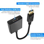 Cavo adattatore Display Port maschio a HDMI femmina, lunghezza: 20 cm, DP Male to HDMI Female