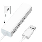 Adattatore di rete Ethernet USB 2.0 + HUB USB a 3 porte, USB