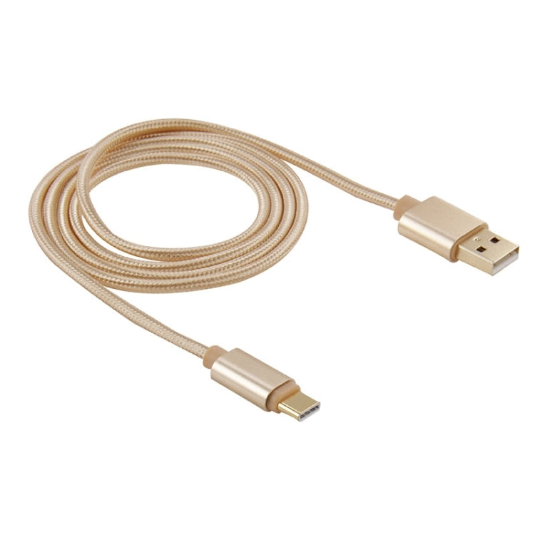 Cavo di ricarica per sincronizzazione dati da USB-C / Type-C 3.1 a USB 2.0 con testa in metallo intrecciato da 1 m