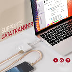 Cavo di ricarica per sincronizzazione dati da USB-C / Type-C 3.1 a USB 2.0 con testa in metallo intrecciato da 1 m