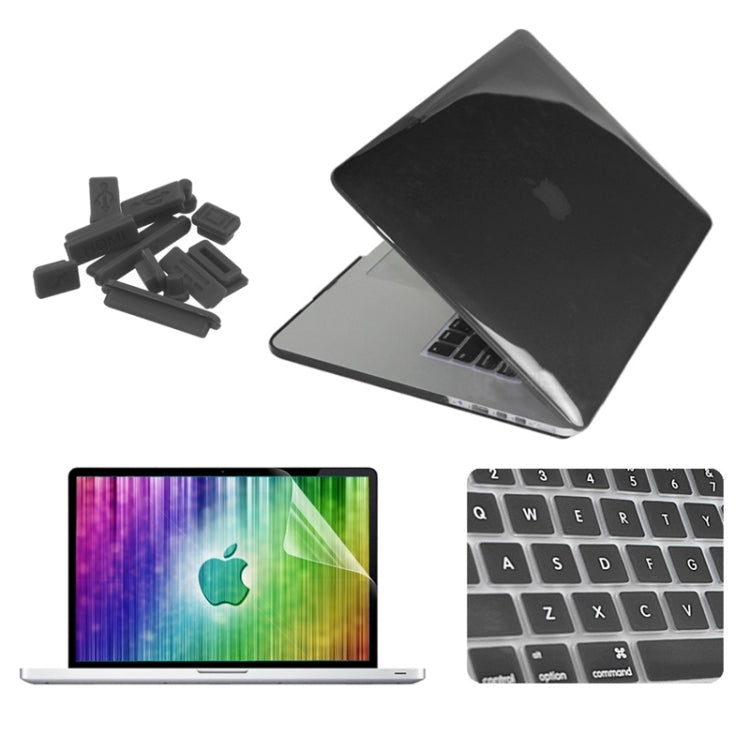 ENKAY per MacBook Pro Retina 13,3 pollici (versione USA) / A1425 / A1502 Custodia protettiva in plastica rigida 4 in 1 con protezione per schermo, protezione tastiera e tappi antipolvere