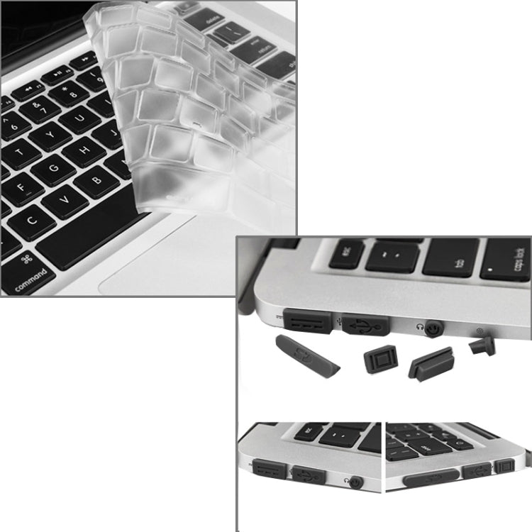 ENKAY per Macbook Air 11,6 pollici (versione USA) / A1370 / A1465 Hat-Prince 3 in 1 Custodia protettiva in plastica rigida satinata con protezione per tastiera e tappo antipolvere per porta