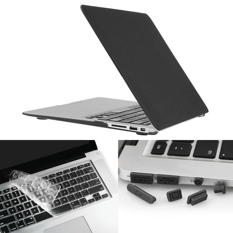 ENKAY per Macbook Air 13,3 pollici (versione USA) / A1369 / A1466 Hat-Prince 3 in 1 Custodia protettiva in plastica rigida satinata con protezione per tastiera e tappo antipolvere per porta