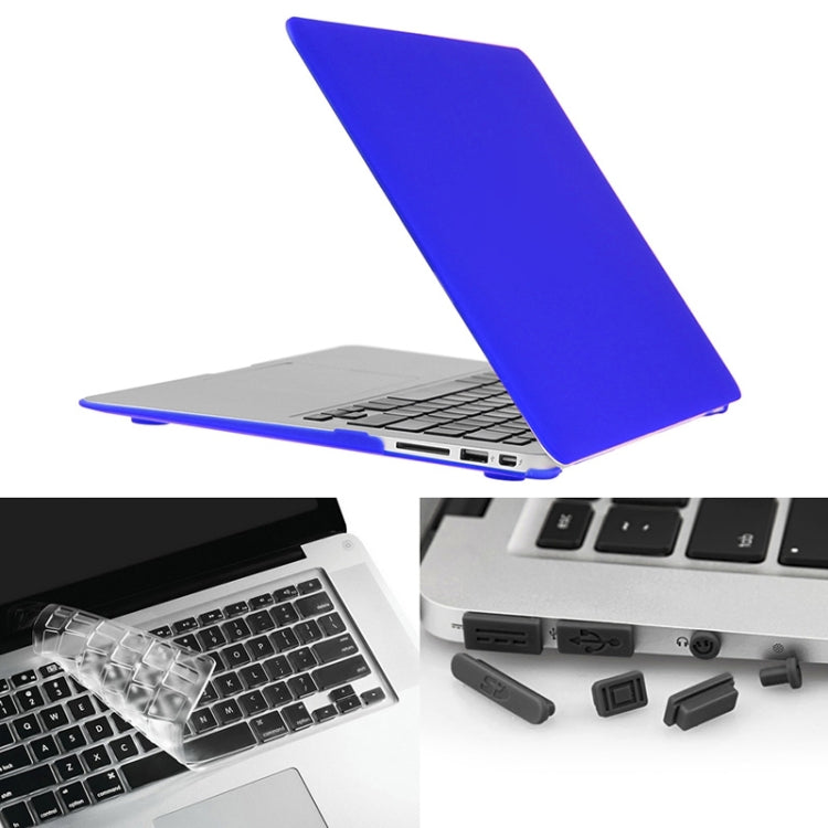 ENKAY per Macbook Air 13,3 pollici (versione USA) / A1369 / A1466 Hat-Prince 3 in 1 Custodia protettiva in plastica rigida satinata con protezione per tastiera e tappo antipolvere per porta