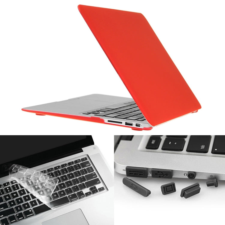 ENKAY per Macbook Air 13,3 pollici (versione USA) / A1369 / A1466 Hat-Prince 3 in 1 Custodia protettiva in plastica rigida satinata con protezione per tastiera e tappo antipolvere per porta