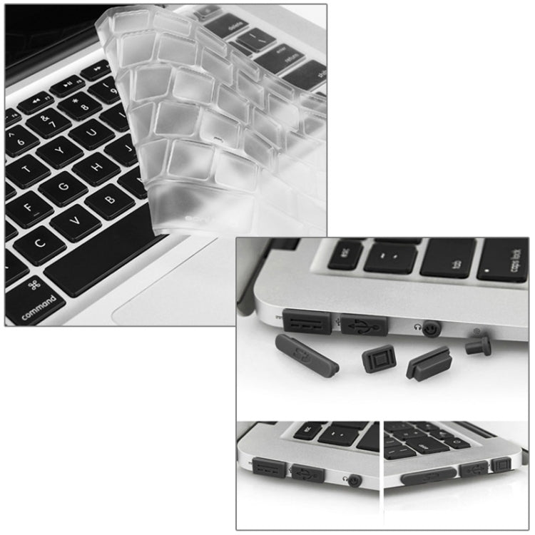 ENKAY per MacBook Air 13,3 pollici (versione USA) / A1369 / A1466 Hat-Prince 3 in 1 Custodia protettiva in plastica rigida con guscio di cristallo con protezione per tastiera e tappo antipolvere per porta