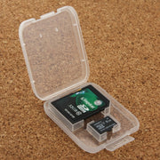 Scatola per schede di memoria in plastica trasparente da 100 pezzi per scheda SD + scheda Micro SD (scheda TF), SD+TF Card