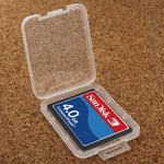 Scatola per scheda di memoria in plastica trasparente da 100 pezzi per scheda Compact Flash/scheda CF, CF Card