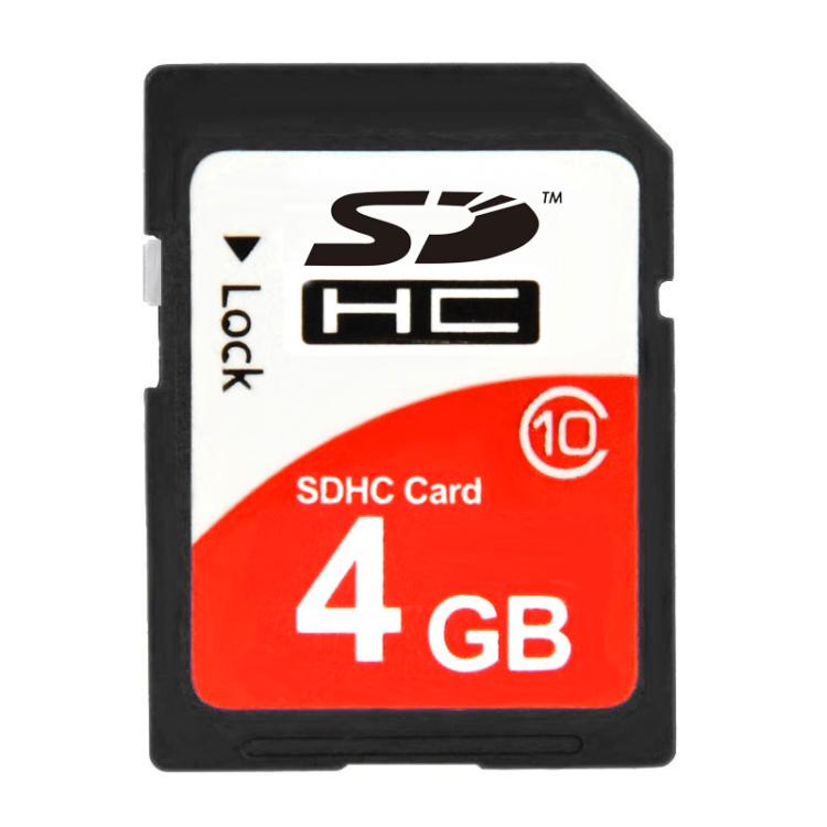 Scheda di memoria per fotocamera SDHC ad alta velocità classe 10 da 4 GB (capacità reale al 100%), 4GB