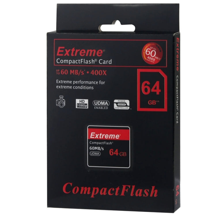 Scheda Compact Flash Extreme da 64 GB, velocità di lettura 400X, fino a 60 MB/S (capacità reale 100%), 64GB