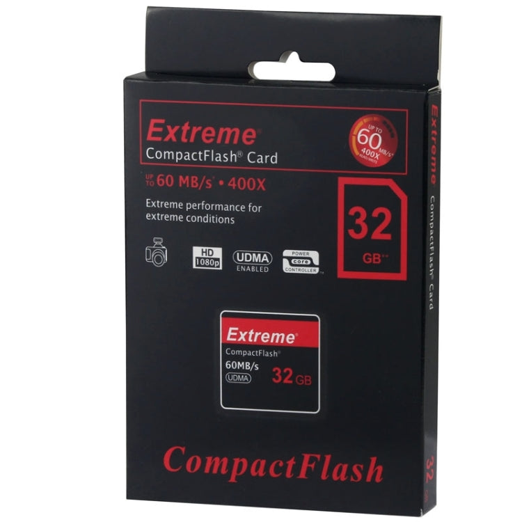 Scheda Compact Flash Extreme da 32 GB, velocità di lettura 400X, fino a 60 MB/S (capacità reale 100%), 32GB