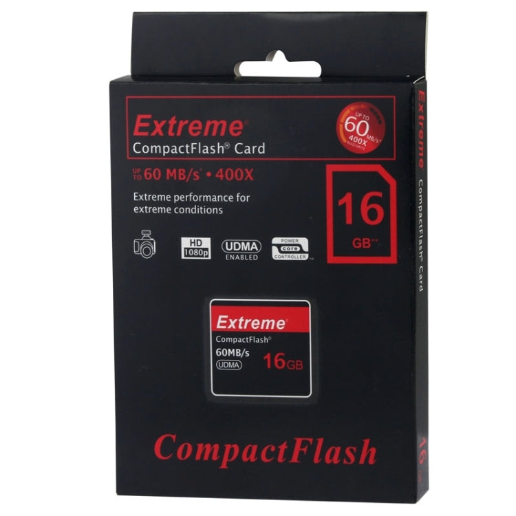Scheda Compact Flash Extreme da 16 GB, velocità di lettura 400X, fino a 60 MB/S (capacità reale 100%), 16GB