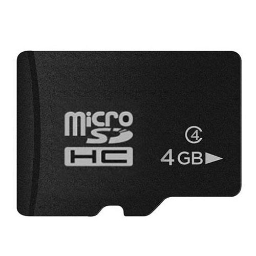 Scheda di memoria Micro SD (TF) classe 10 ad alta velocità da 4 GB di Taiwan, scrittura: 8 MB/s, lettura: 12 MB/s (capacità reale al 100%), 4GB Naked Card