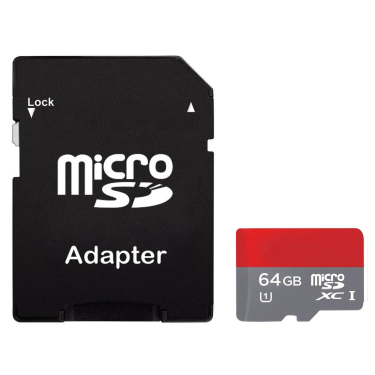Scheda di memoria ad alta velocità Classe 10 TF/Micro SDHC UHS-1(U1) da 64 GB, scrittura: 15 MB/s, lettura: 30 MB/s (capacità reale al 100%), 64GB