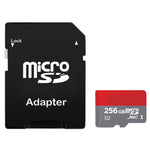 Scheda di memoria ad alta velocità classe 10 TF/Micro SDHC UHS-1(U1) da 256 GB, scrittura: 15 MB/s, lettura: 30 MB/s (capacità reale al 100%), 256GB