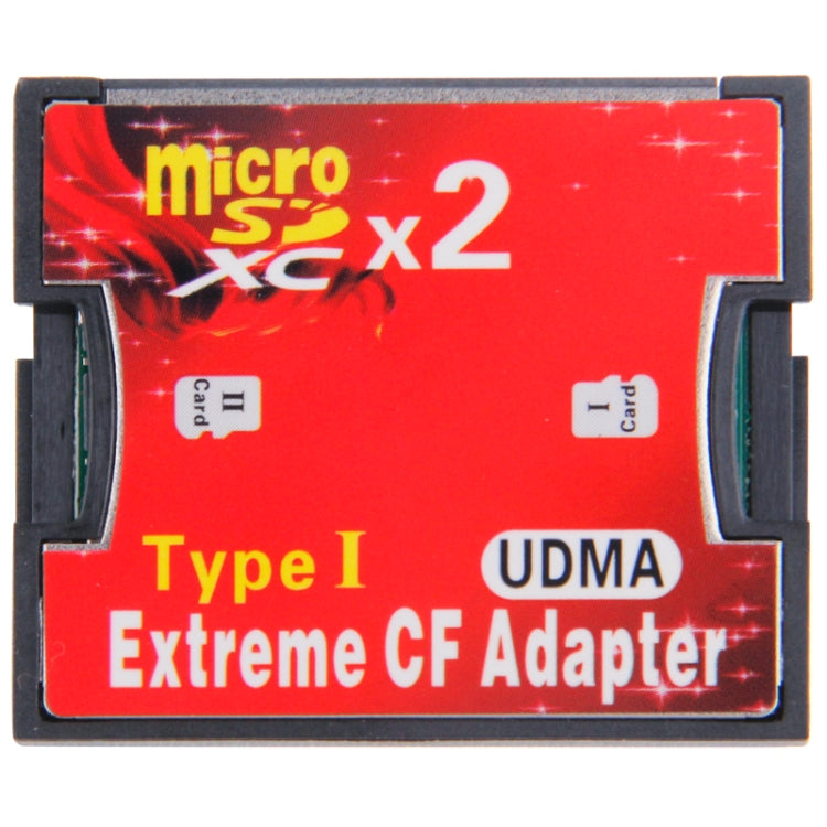 Adattatore per scheda di memoria Compact Flash da Micro SD a CF a 2 socket, 2-Socket