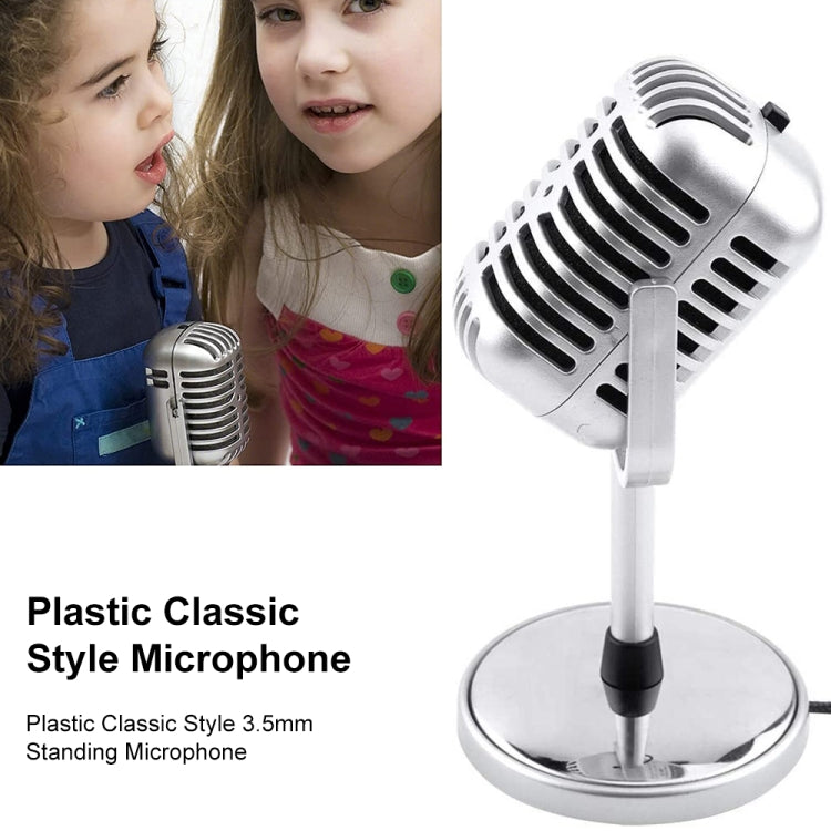 Microfono da terra in plastica con jack 3,5 mm