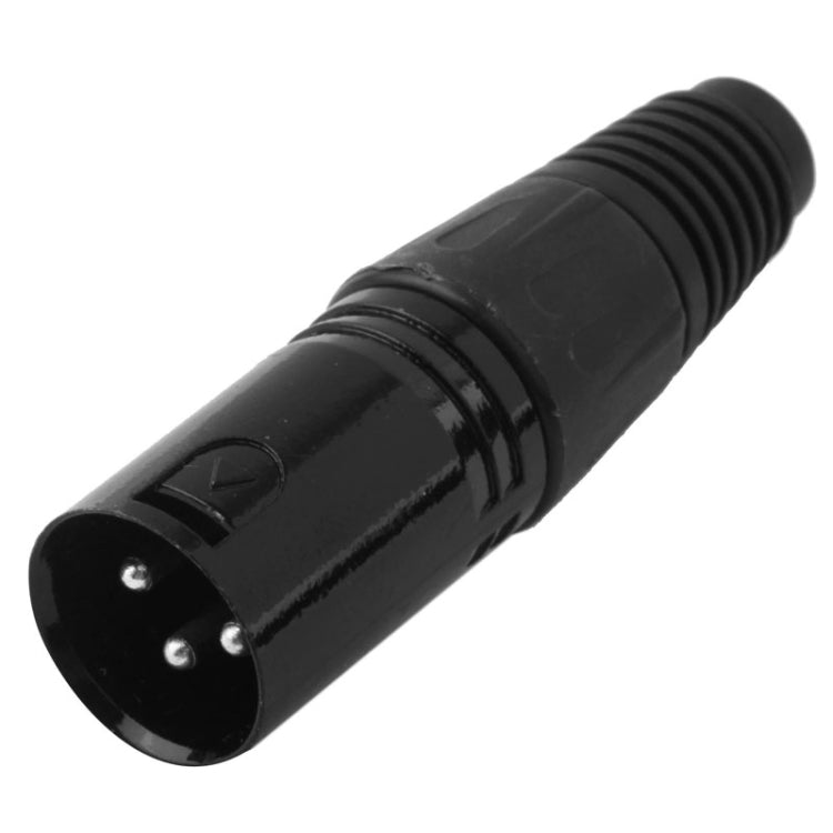 Adattatore connettore microfono XLR maschio 3 pin nero