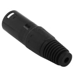 Adattatore connettore microfono XLR maschio 3 pin nero