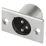 Connettore XLR maschio 3 pin con bloccaggio metallico