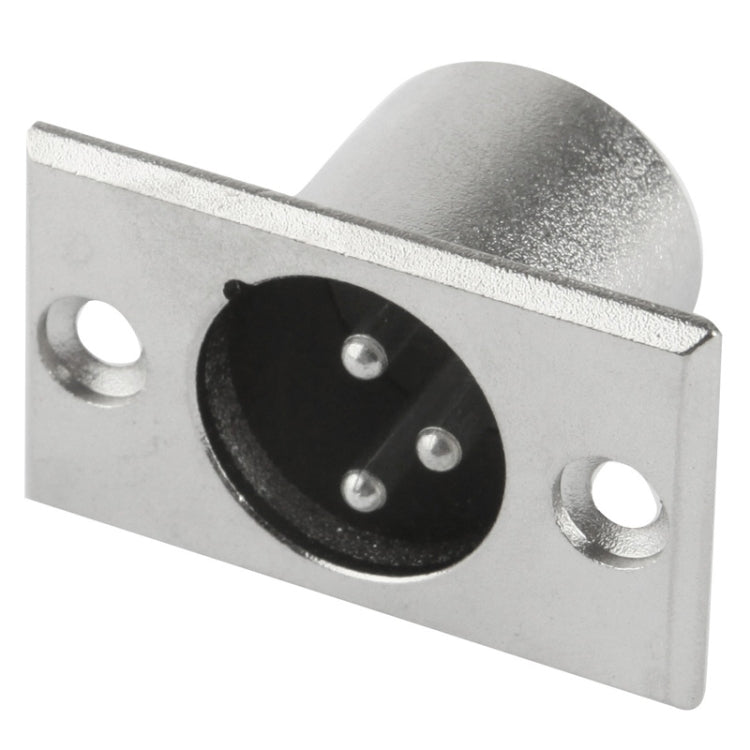 Connettore XLR maschio 3 pin con bloccaggio metallico