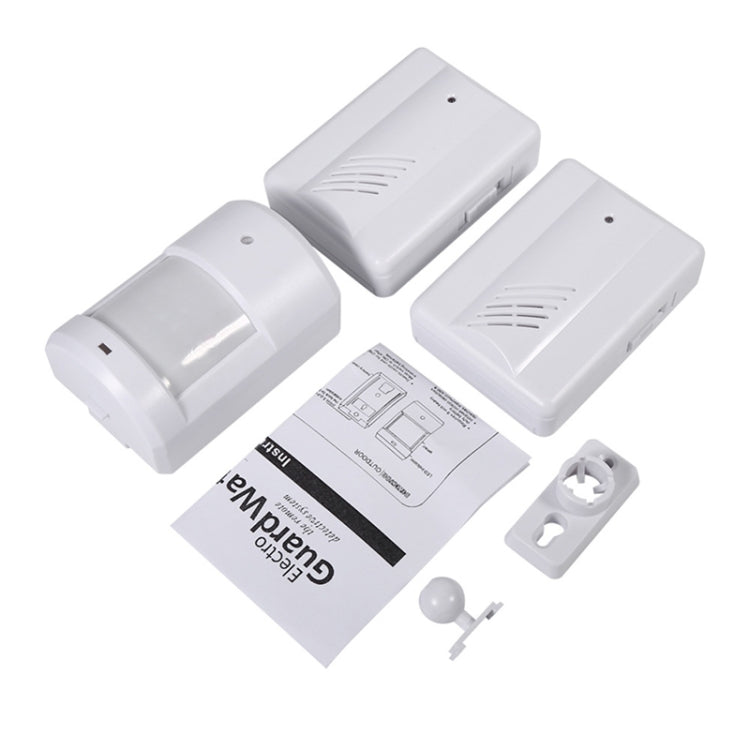 Rilevatore di allarme campanello wireless con sensori a infrarossi da 2 a 1 PIR per casa/ufficio, PIR Infrared Sensors