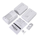 Rilevatore di allarme campanello wireless con sensori a infrarossi da 2 a 1 PIR per casa/ufficio, PIR Infrared Sensors
