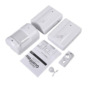 Rilevatore di allarme campanello wireless con sensori a infrarossi da 2 a 1 PIR per casa/ufficio, PIR Infrared Sensors