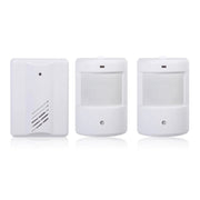 Rilevatore di allarme campanello senza fili con sensori a infrarossi da 1 a 2 PIR per casa/ufficio, Doorbell Alarm Detector