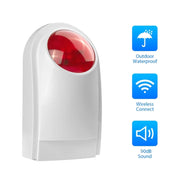 Sirena da esterno con torcia rossa, può essere utilizzata come batteria di riserva da 1,2 A 12 V, PA-100, PA-100 Red