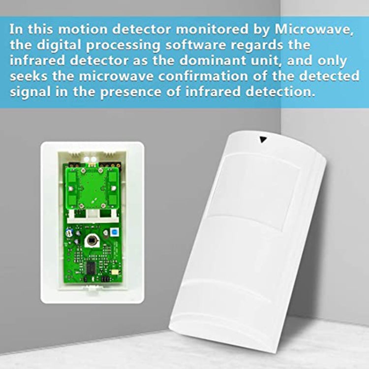 PA-525D Rilevatore di movimento digitale cablato a doppio infrarosso e microonde, PA-525D Wired Detector