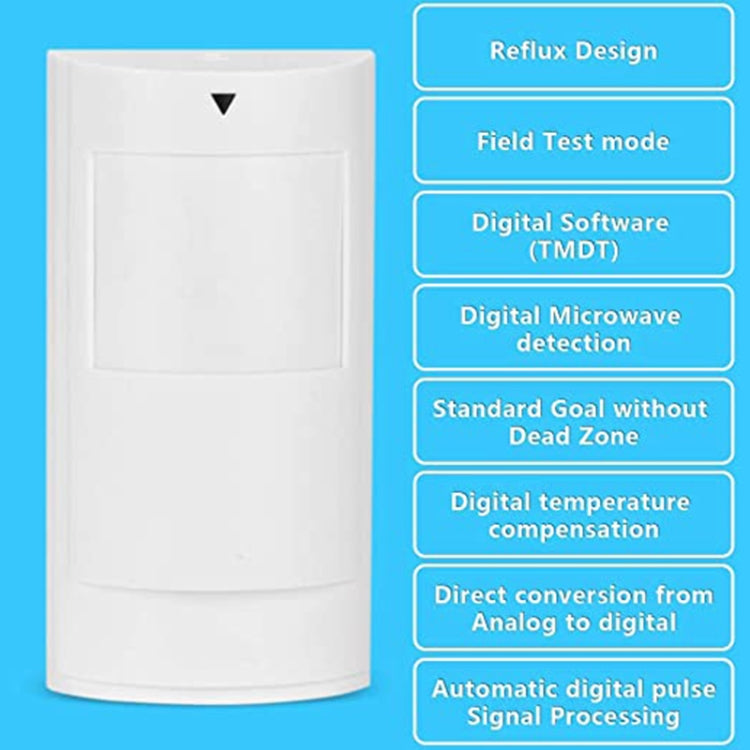 PA-525D Rilevatore di movimento digitale cablato a doppio infrarosso e microonde, PA-525D Wired Detector