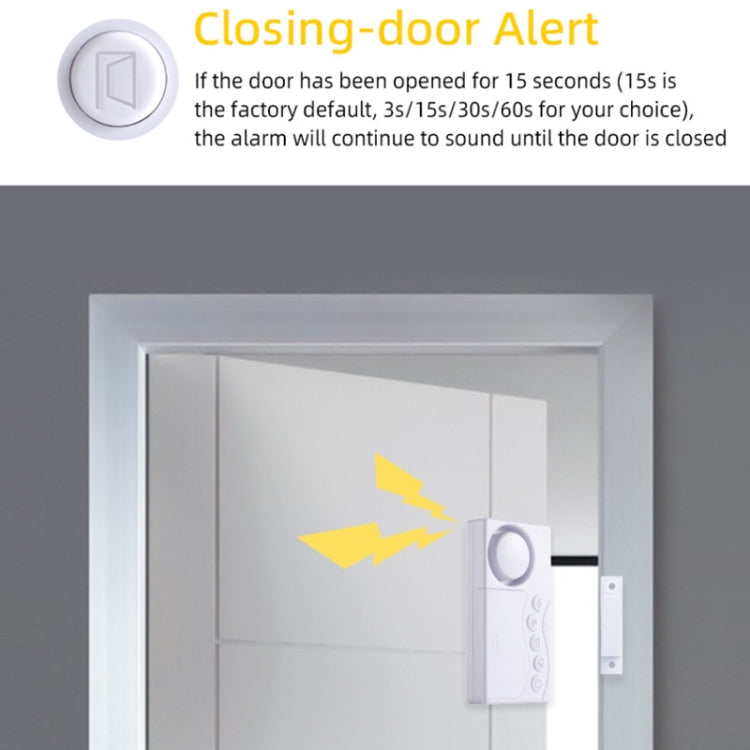 Allarme di sicurezza anti-ingresso con sensore magnetico per porta con codice segreto (KK-1255)